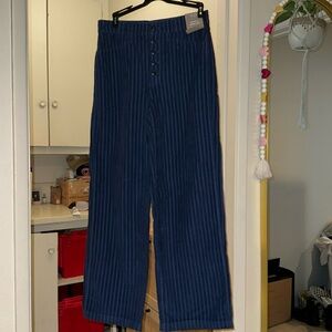 Corduroy wide legs pants